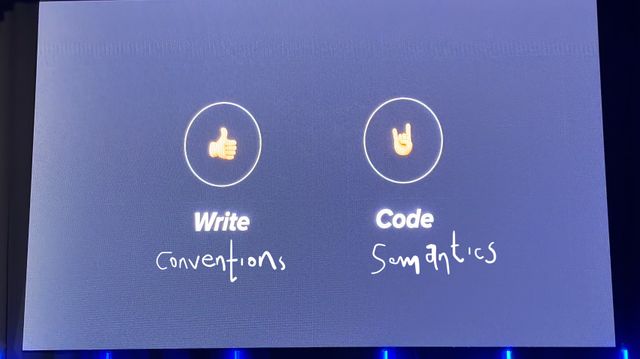 Thumbs-up write conventions, Rock-n-roll code semantics
